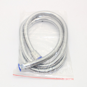 Flexible stainless steel chromed double lock 8 years warranty bathroom shower hose