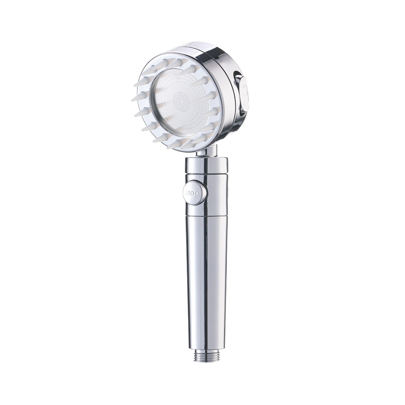 3 Function Water Filter Shower Water Saving High Pressure With Stop Button Brush Wholesale Shower Heads