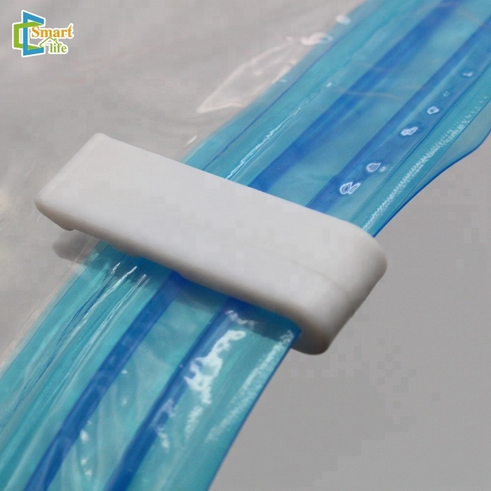 Reusable Storage Bags Seal Leak Prevention Valve Durable Duty Strong Vaccum Compressed Space Saver Vacuum Sealer Bag