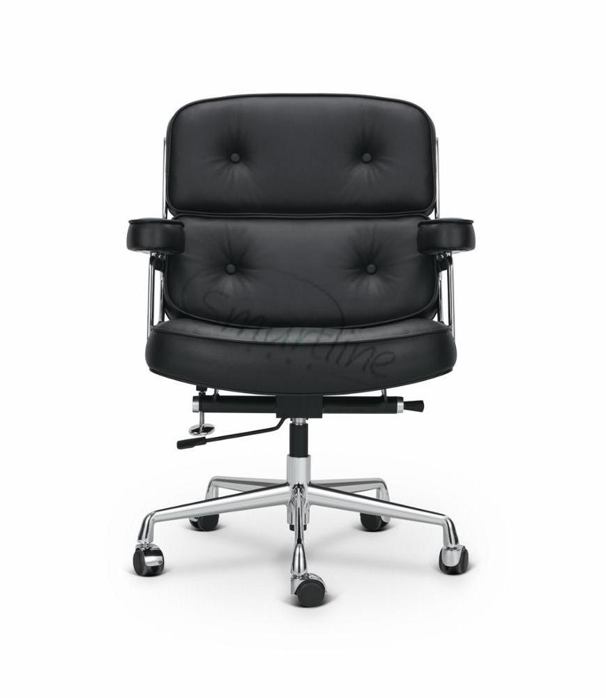 Nordic style office chair ES104 style Lobby chair in Genuine Leather Executive office chair for home office or hotel