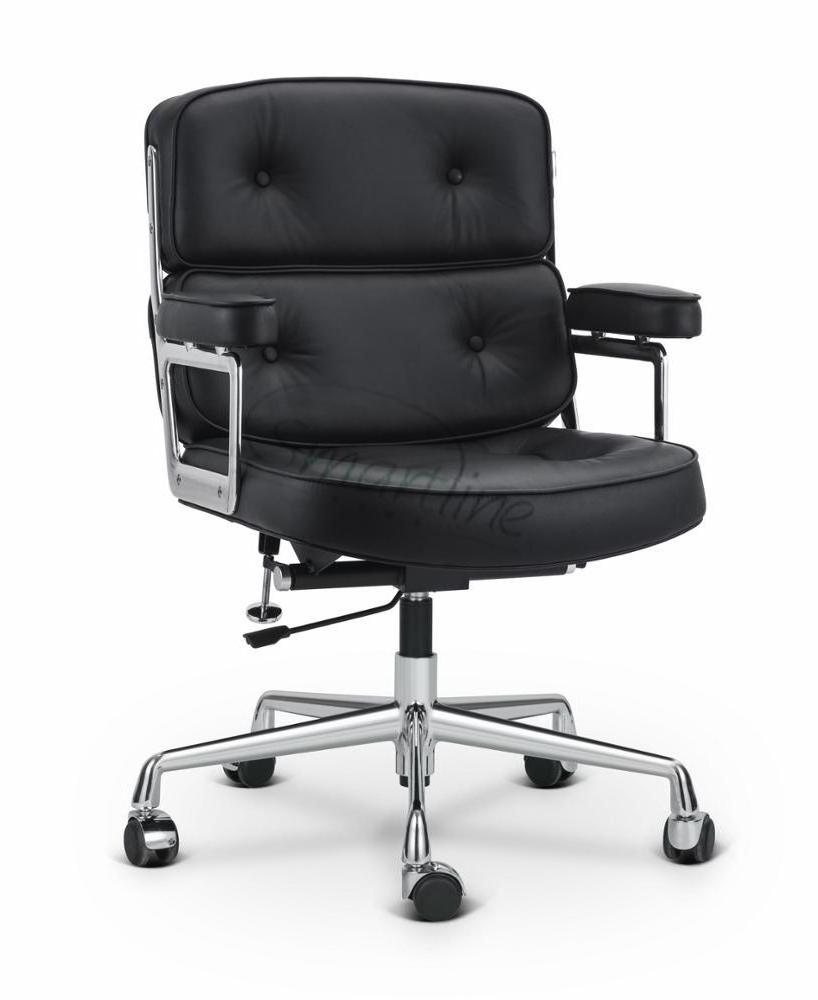 Nordic style office chair ES104 style Lobby chair in Genuine Leather Executive office chair for home office or hotel