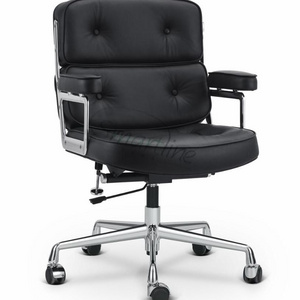 Nordic style office chair ES104 style Lobby chair in Genuine Leather Executive office chair for home office or hotel