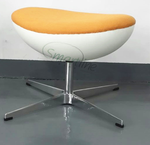 Comfortable Egg shaped chair revolving armchair with  ottoman for hotel or leisure area