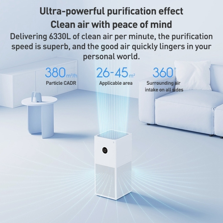 Hot Selling Original Xiaomi Mijia Smart Air Purifier 4 Lite Antibacterial Aldehyde Removal