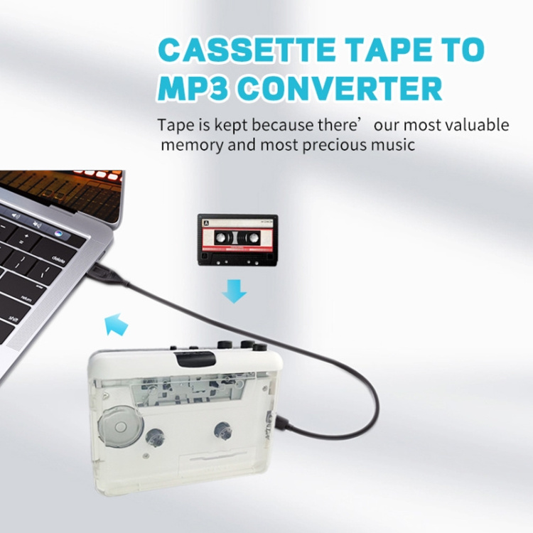 Portable Retro Music Converter YY001 USB Audio Cassette Player Tape To MP3 Converter