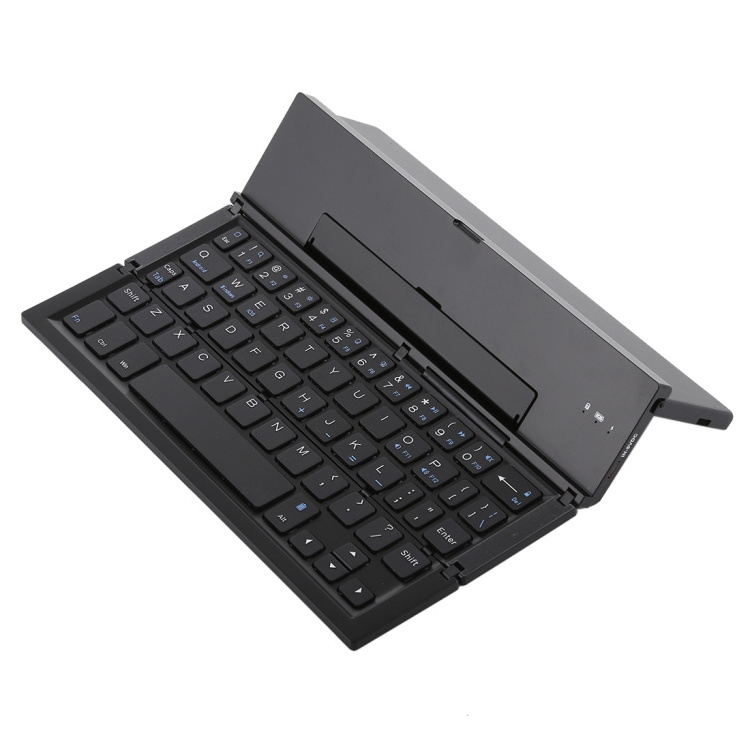 Ultra Thin GK608 Foldable Wireless Folding Tablet Keyboard With Built-in Holder Support Android i OS Window System