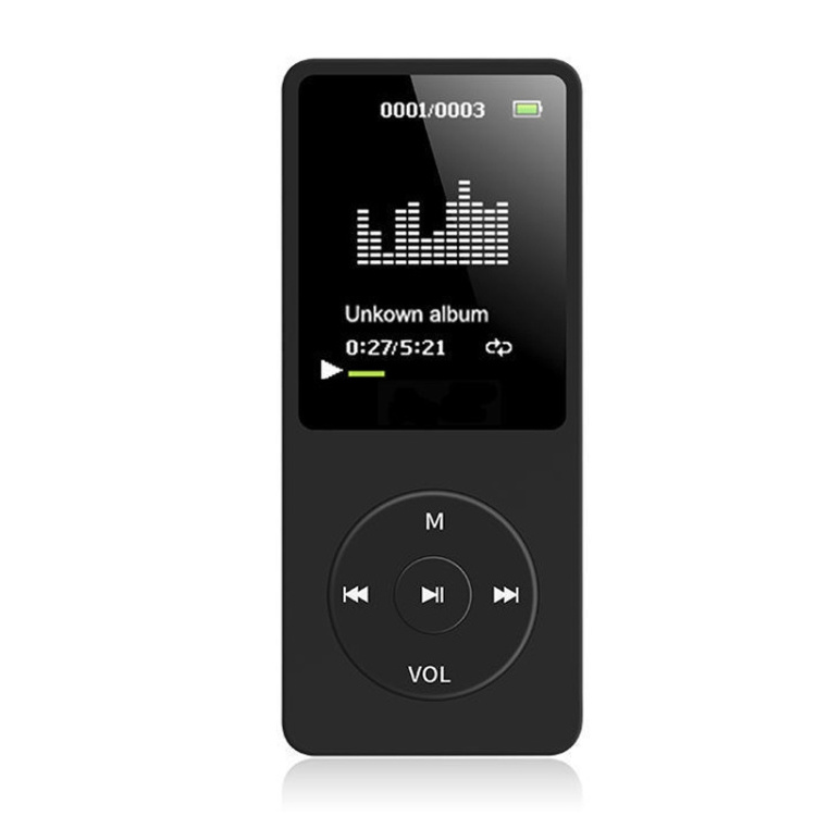 Ultra Thin 1.8 inch FM Radio Recorder Ebook Reading Media Player Lossless MP4 Music Player With Screen