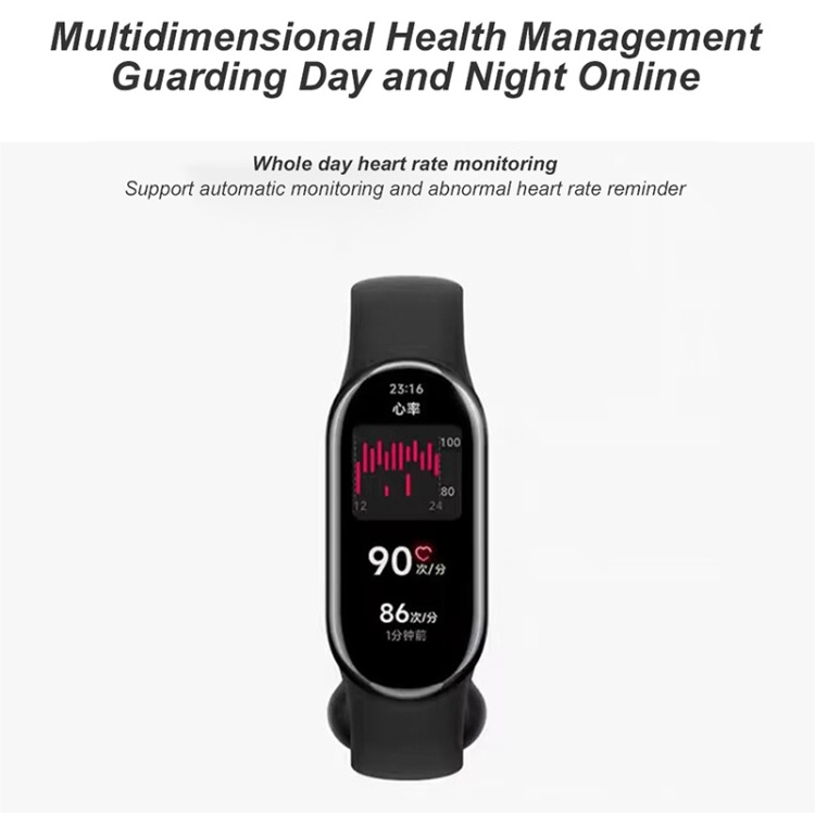 Original New Arrival Xiaomi Mi Band 8 1.62 inch AMOLED Screen 5ATM Waterproof Smart Watch Manufacturers Smart Watches Mi Band 8