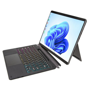 Door to door shipping Tablet PC Keyboard For Microsoft Surface Pro 8/Pro X KF17S Tri-color Backlit Touch wireless Keyboard