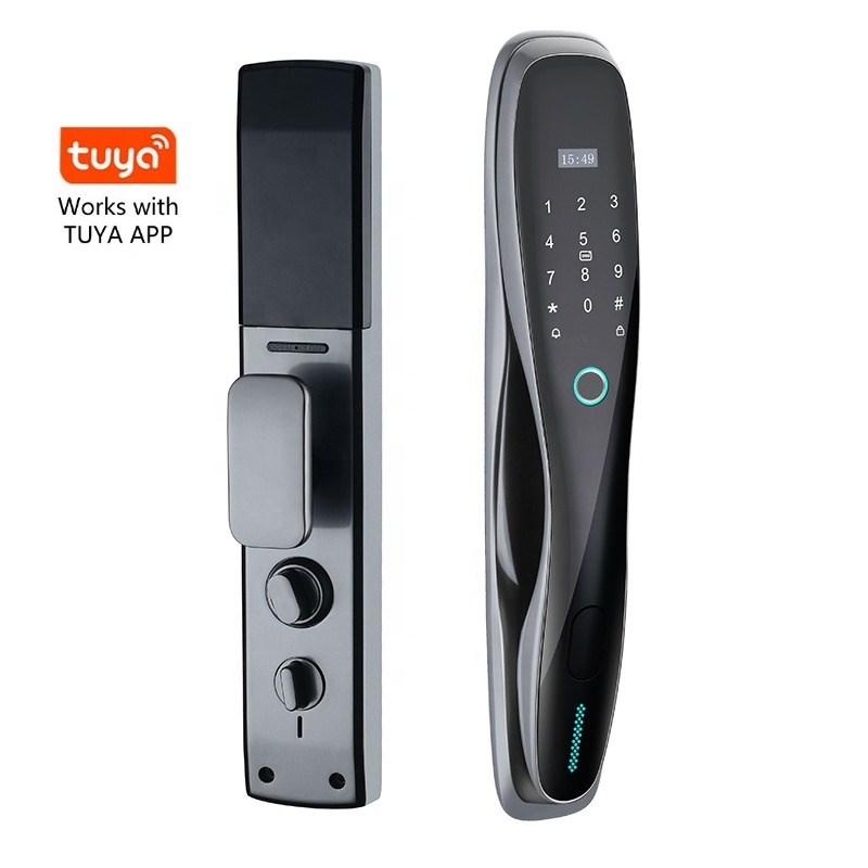 hot sale Smart Tuya APP Security WiFi Fingerprint Home Outdoor Gate Card Code Door Lock