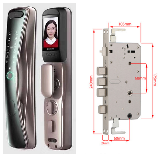 Zigbee tuya door lock with Z-wave remote control wifi fingerprint door lock with cam