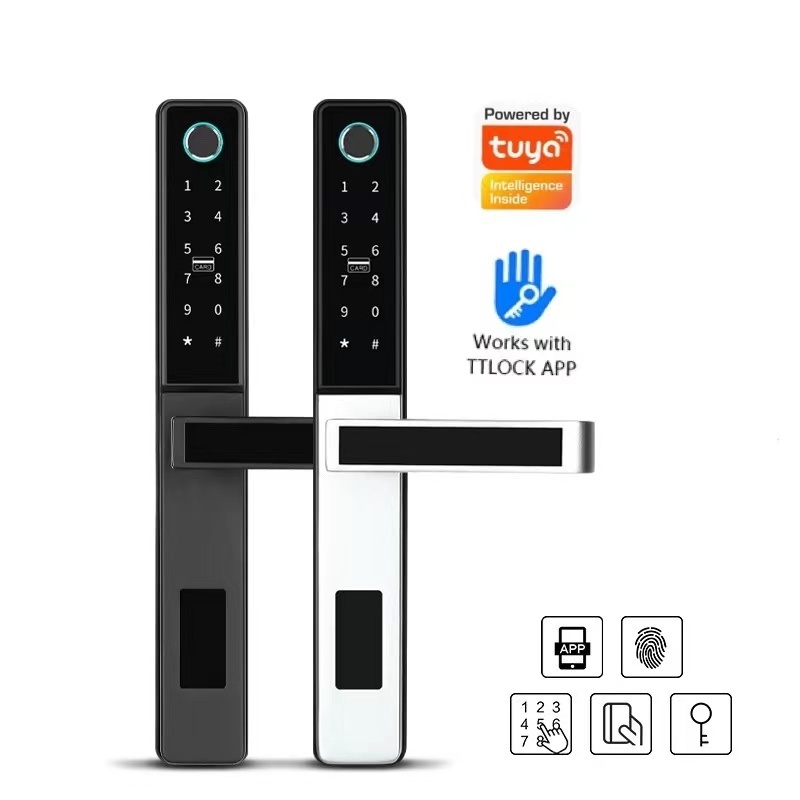 NEW Safety two side fingerprint gate lock with TUYA wifi grille smart door locks for iron grill door double fingerprint