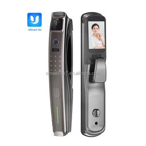 USA New Arrival Smart Door Lock Fingerprint Digital Wifi Lock Connected Camera Monitor Send Photo To Mobile