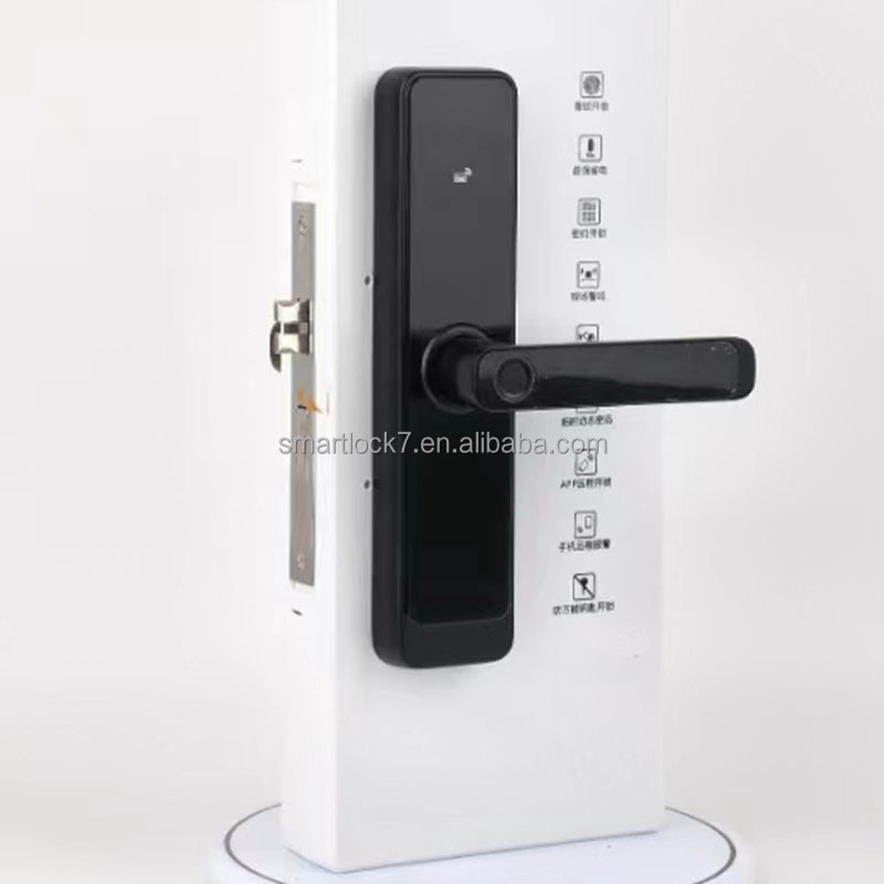 Tuya app controls fingerprint wireless WiFi airbnb smart door lock with alexa and  cerradura inteligente