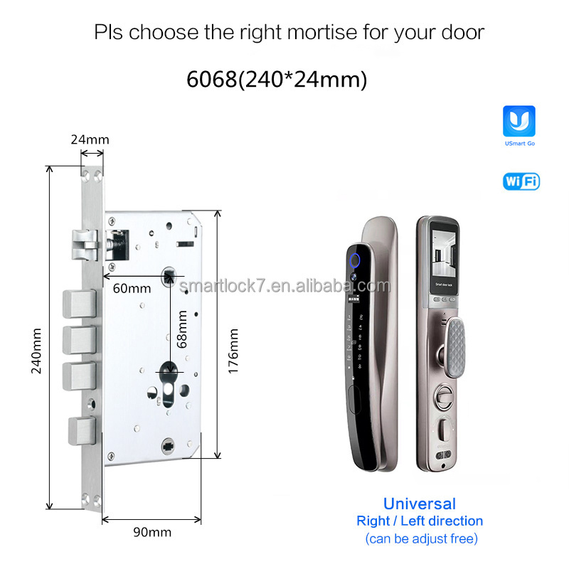 kaadas Safety  smart Locks new intelligent automatic Built-in Screen smart door lock with camera