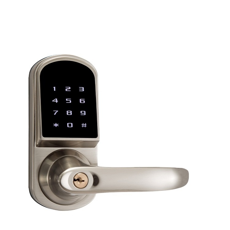 Smart Security Intelligent code  tuya  App Wifi Handle Smart Lever Door Lock with Single Latch