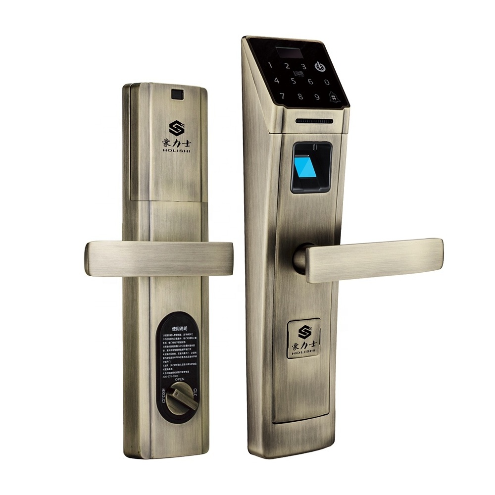 A Digital RFID Card and Code Pin Pad Front Door Lock With Electronic Digi Keypad