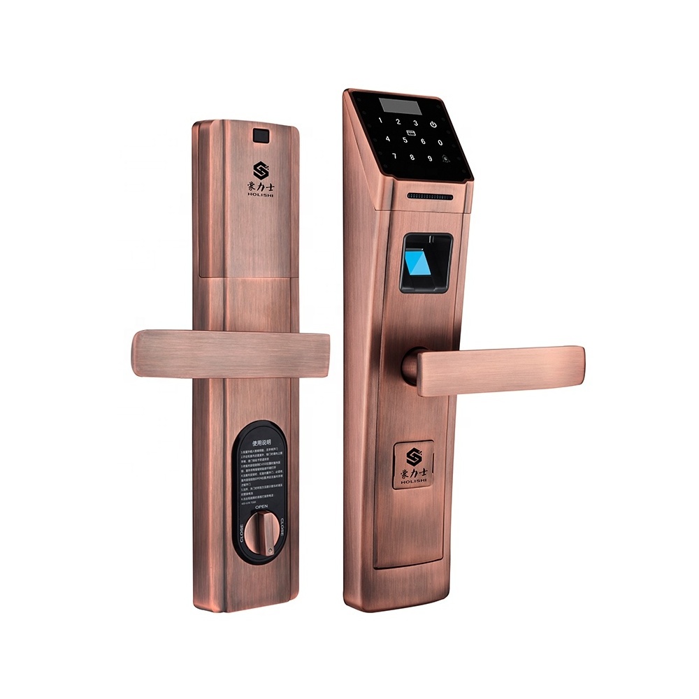 A Digital RFID Card and Code Pin Pad Front Door Lock With Electronic Digi Keypad