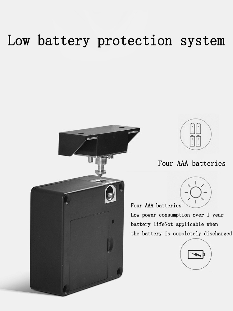 NFC RFID Keyless Black Electronic Invisible Digital cabinet lock  parts liquor cabinet locks lowes for drawer locker