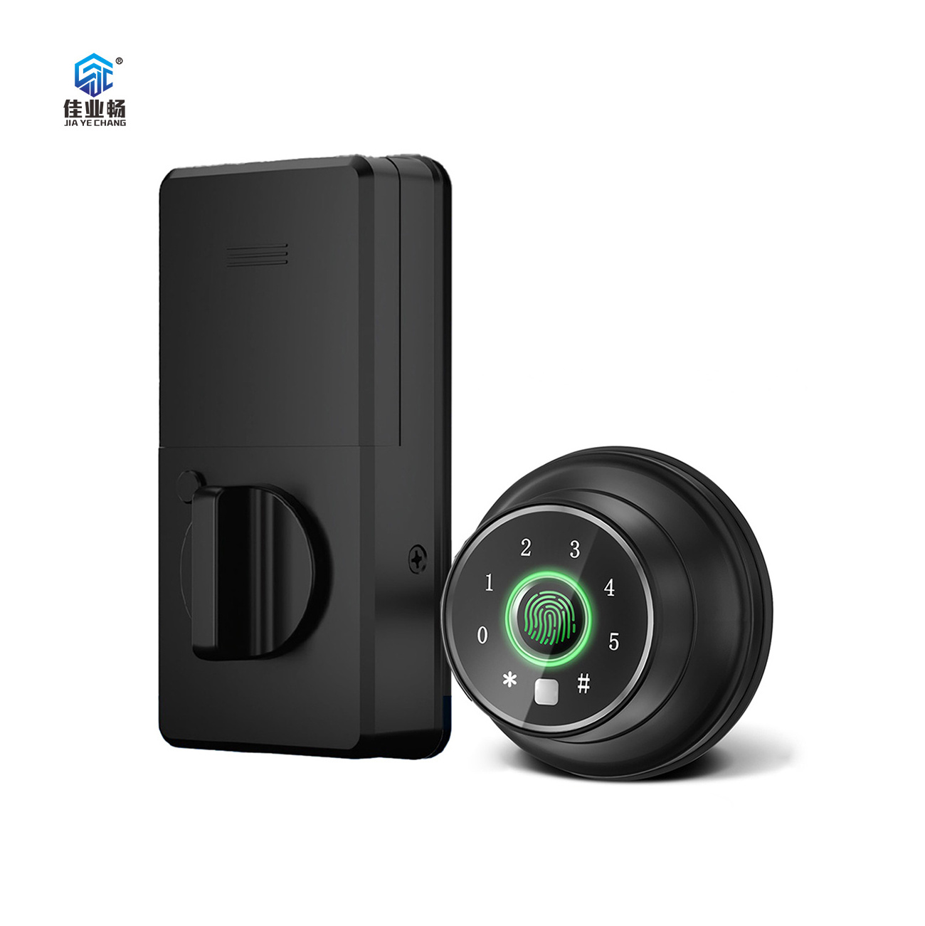 Black U-Bolt Z-Wave WIFI Smart Lock with Door Sensor Home Assistant Compatible with Password unlocking