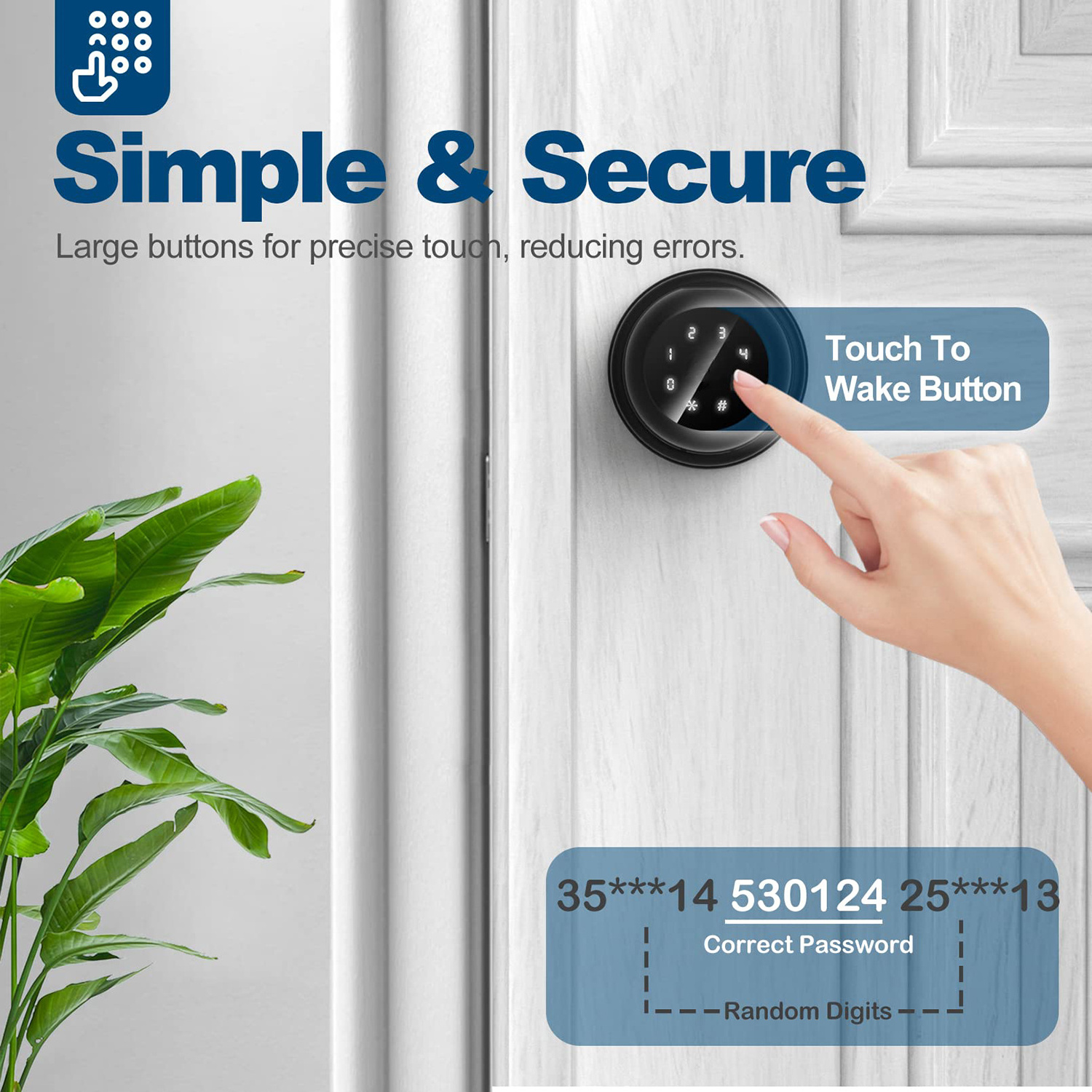 App Control Spherical Intelligent Lock Smart Door Lock Fingerprint Door Lock with Keypad