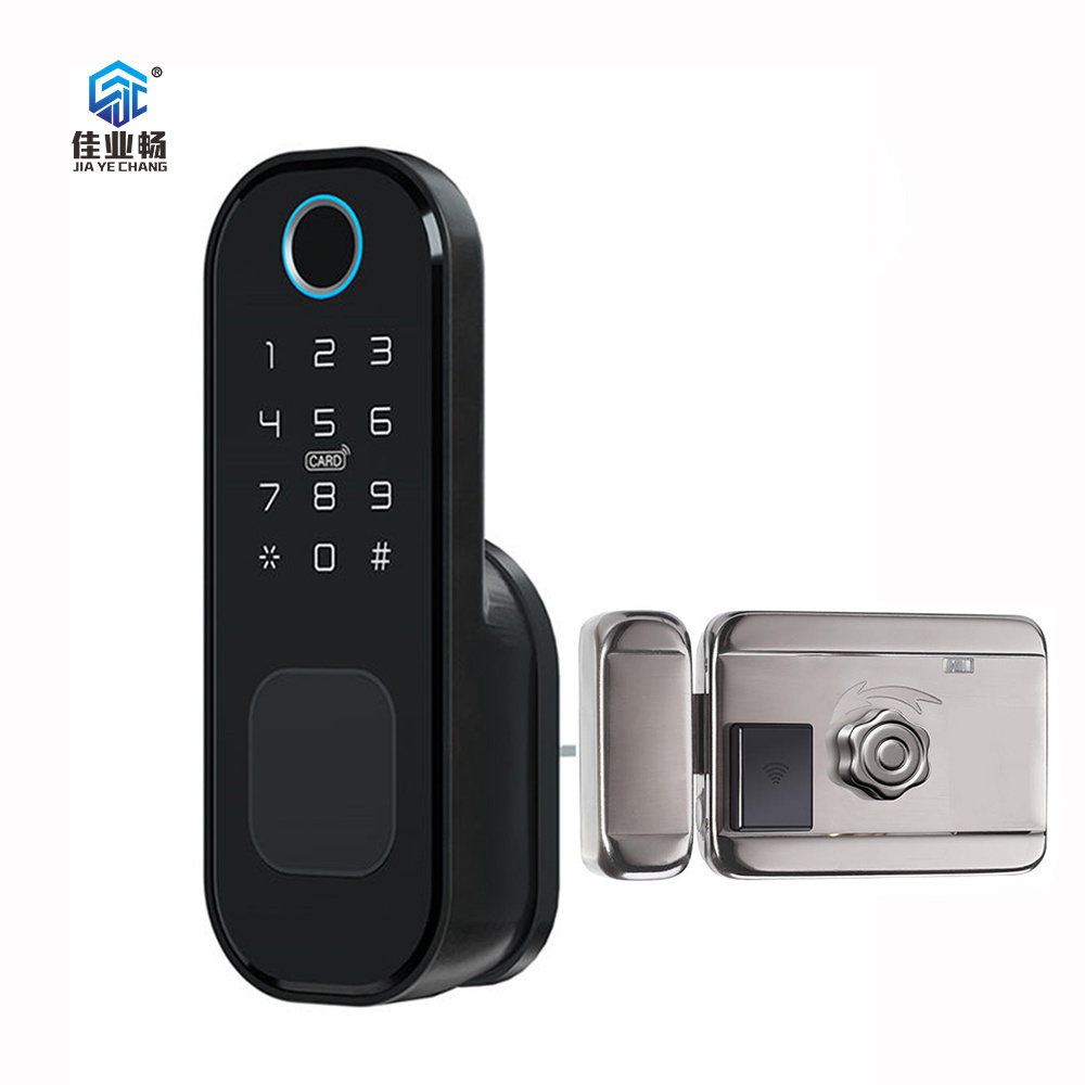 Tuya Security Smart Lock Outdoor Gate Remote Unlock Fingerprint TTLock App Password Rfid Card Keyless Electronic Smart Door Lock