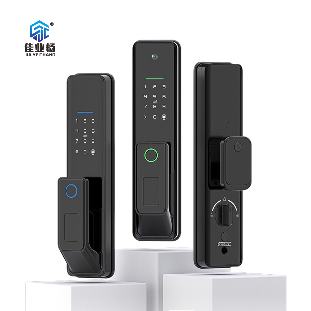 JEC Face Recognition Door Lock Fully Automatic Biometric Fingerprint Smart Camera Door Lock with Camera