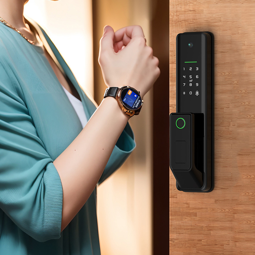 JEC Face Recognition Door Lock Fully Automatic Biometric Fingerprint Smart Camera Door Lock with Camera