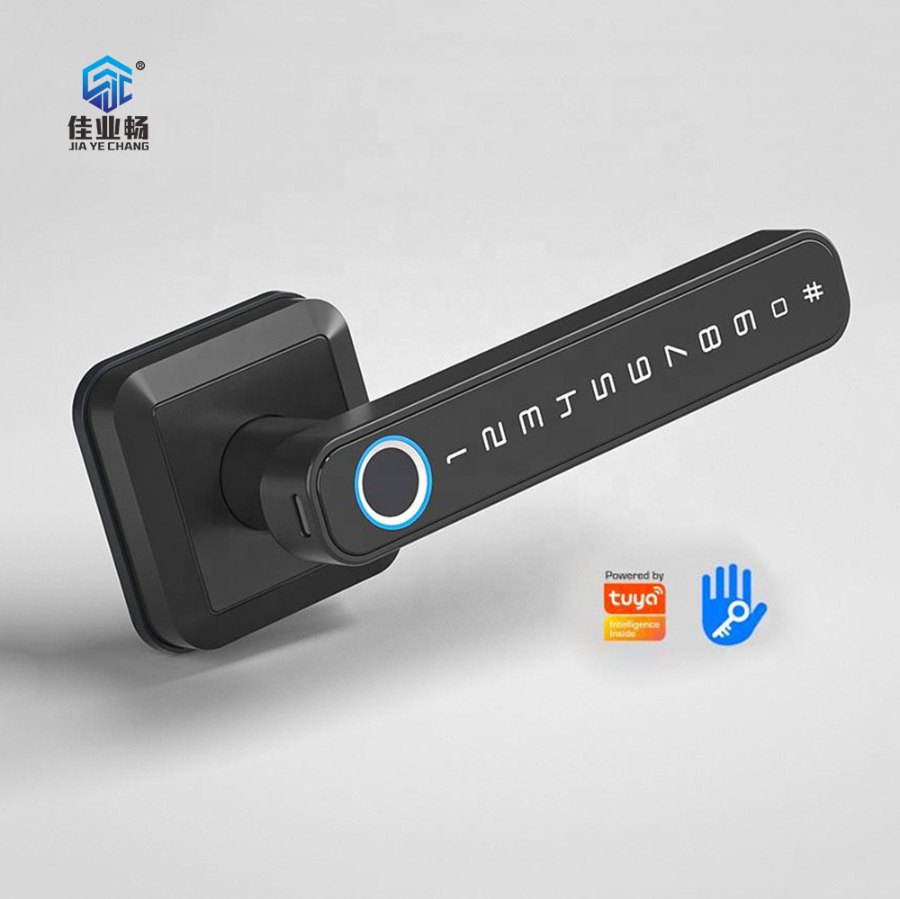 JEC Biometric Keyless Entry Door Handle Fingerprint Door Lock for Home Apartments Office Hotel