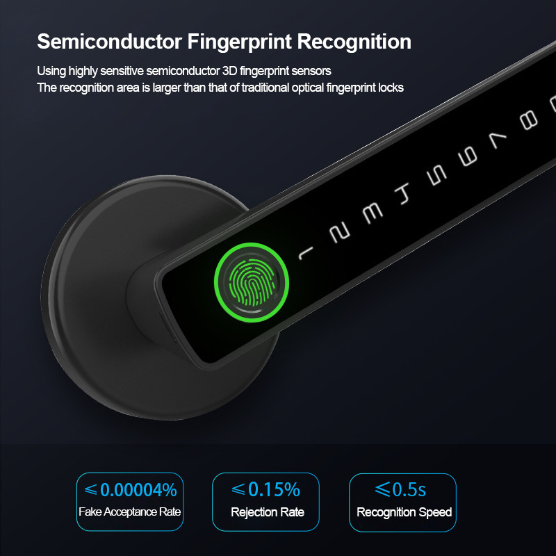 TTLock Fingerprint Lock Level Fingerabdruck Turgriff Smart Lock Phone APP Control Door Handle