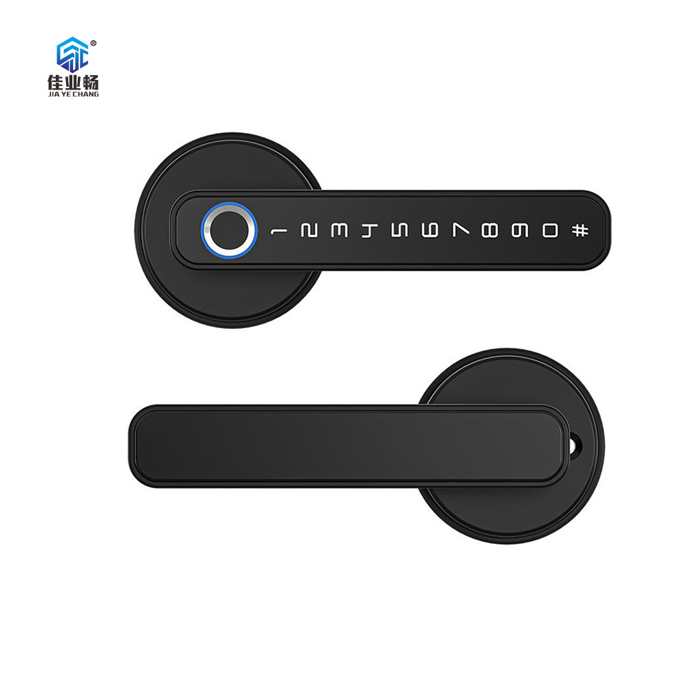 Biometric Fingerprint Smart Electric Digital Keyless WiFi TTlock Tuya Smart Lock Door Handle for Bedroom Home