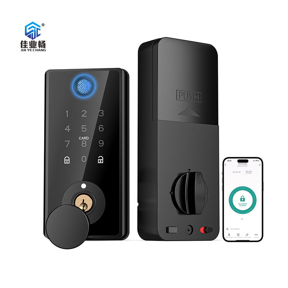 High Quality Digital Keypad Smart Electronic Lock Fingerprint Card Code Combination Tuya Smart Door Lock