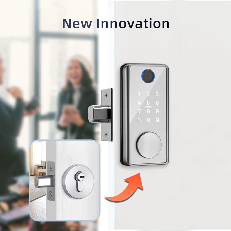 High Security Electric Digital Fingerprint Smart Electronic Digital Keypad Fingerprint Smart Deadbolt Lock