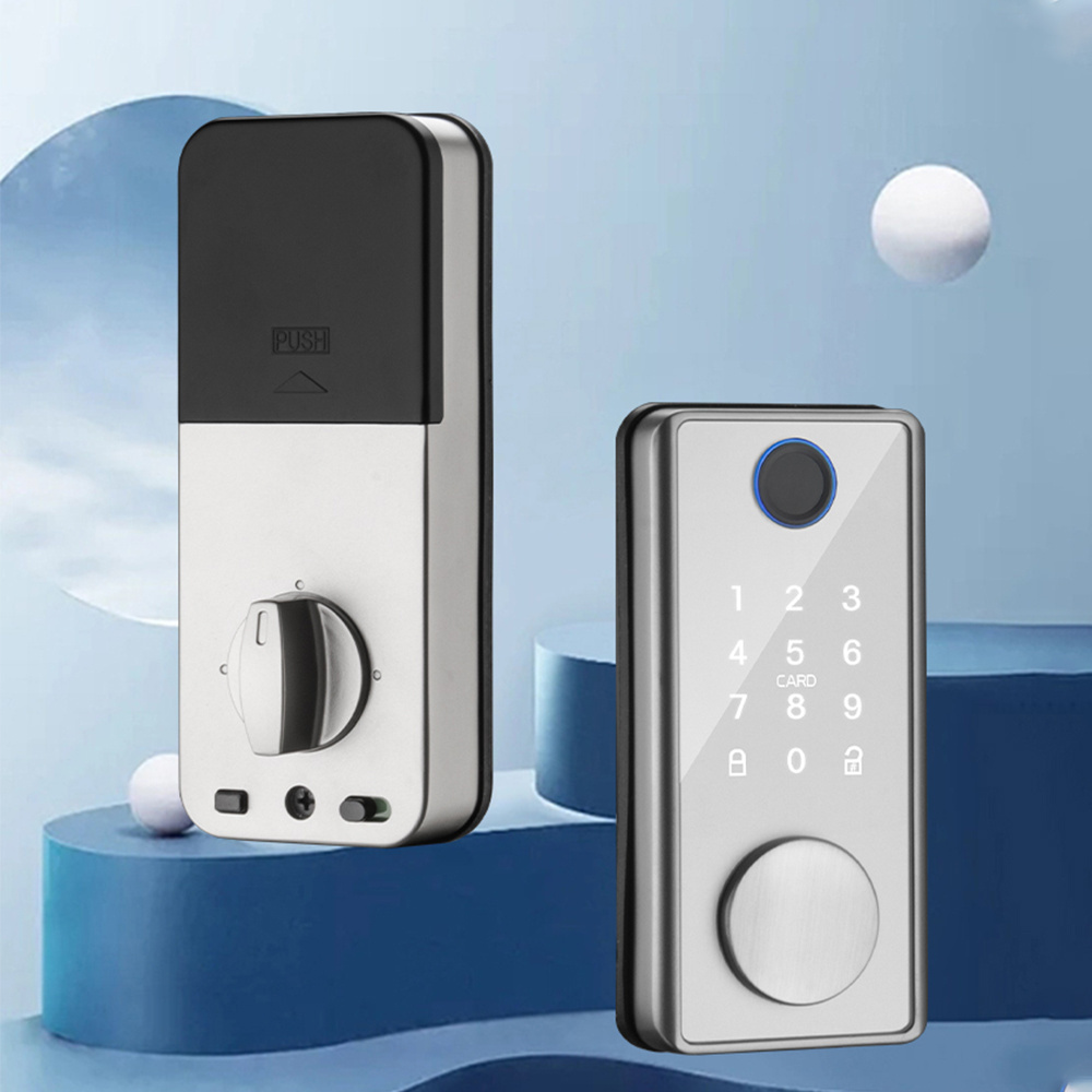 High Security Electric Digital Fingerprint Smart Electronic Digital Keypad Fingerprint Smart Deadbolt Lock