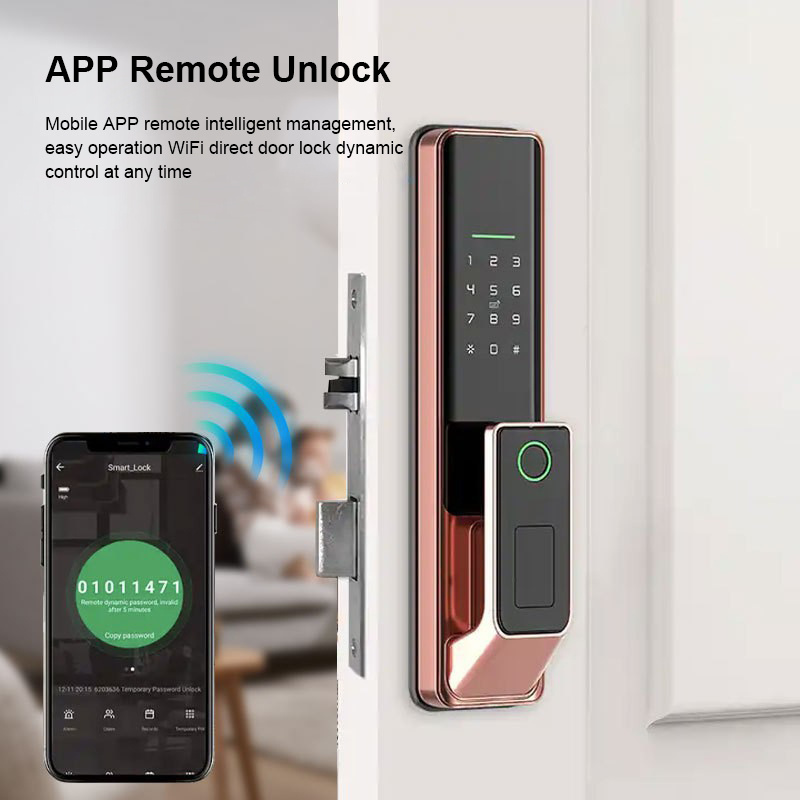 2024 Mart Camera Door Lock Tuya Password Lock shenzhen Smart Lock