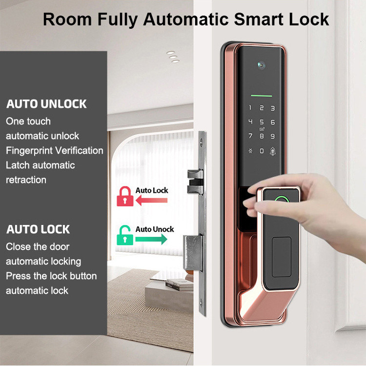 2024 Mart Camera Door Lock Tuya Password Lock shenzhen Smart Lock