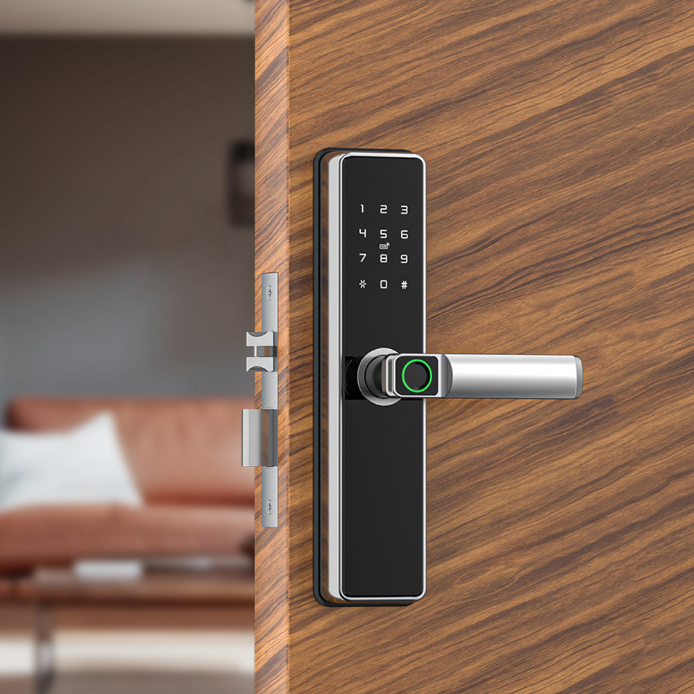 Cerradura Inteligente smart life Security Electric Digital Fingerprint Smart Door Lock With Tuya APP TTLOCK BLE Wifi Mobile Lock