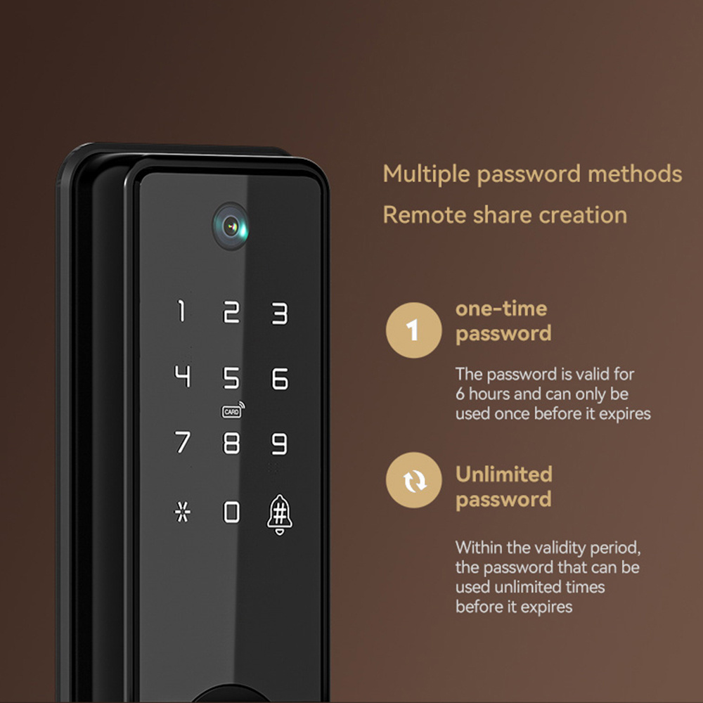 Cerradura Inteligente smart life Security Electric Digital Fingerprint Smart Door Lock With Tuya APP TTLOCK BLE Wifi Mobile Lock