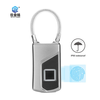 Fingerprint Lock with Key Backup Waterproof Fingerprint Padlock Ideal for Gym, Door, Luggage, Suitcase, Backpack