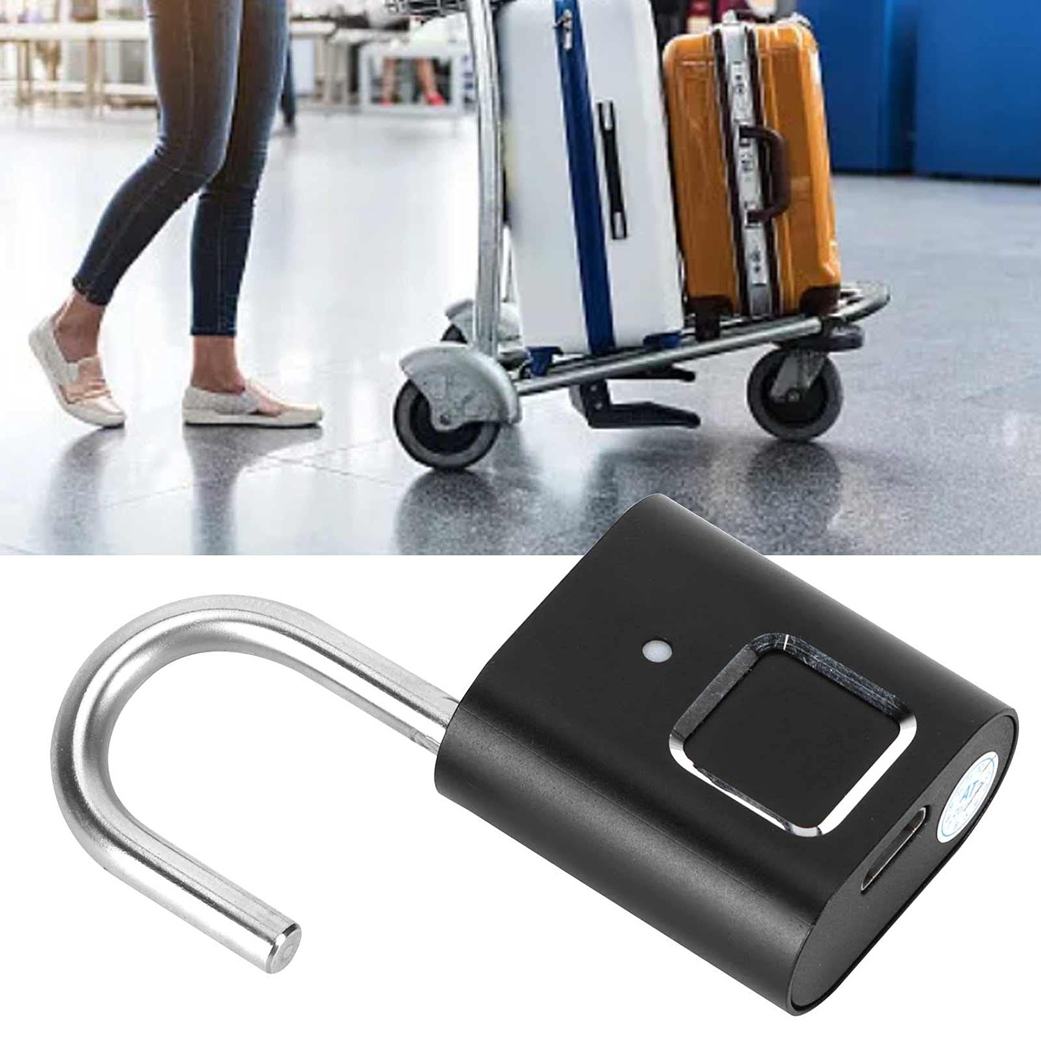 Wholesale Safety Ultra-light one-touch open fingerprint lock with USB charging