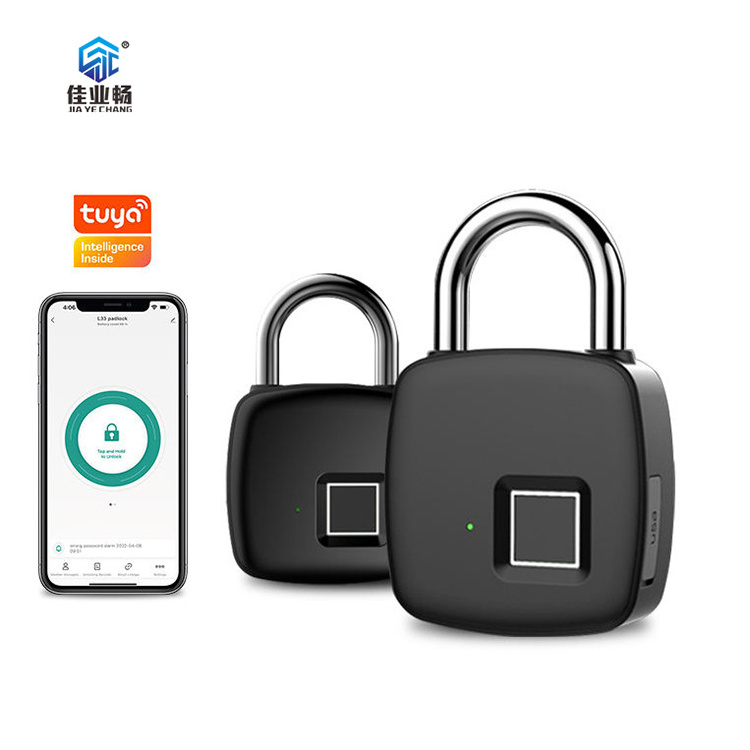 JEC Smart Fingerprint Padlock With USB Rechargeable Portable Fingerprint Anti-Theft Lock