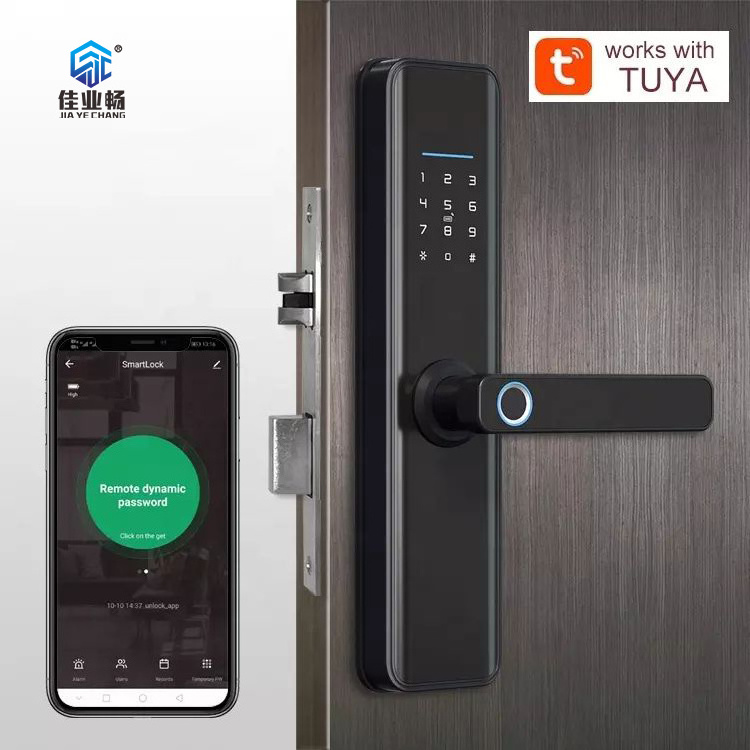 Antique Copper Digital Password Security Finger Print Intelligent Door Lock With Keyless Card For Household Sliding Door