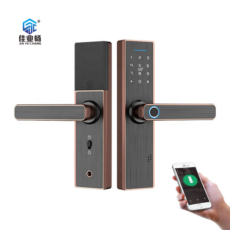 Home hotel office villa smart fingerprint door lock card password smart lock sercuritv antitheft lock