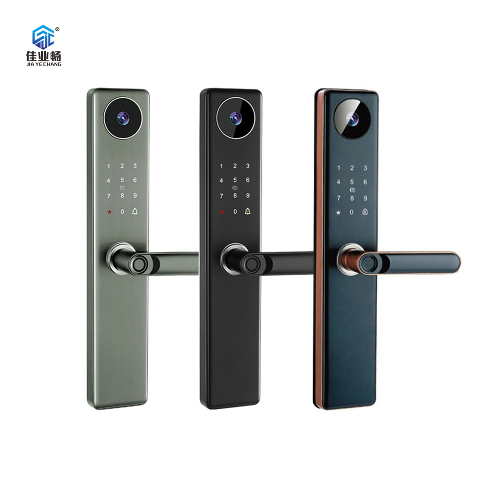 Wholesale Electronic Deadbolt Fingerprint Door Lock Inteligente front door Lock With Camera