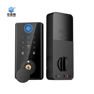 Smart Locks for Front Door Multifunctional Waterproof Fingerprint Lock Smart Office Glass Door Lock