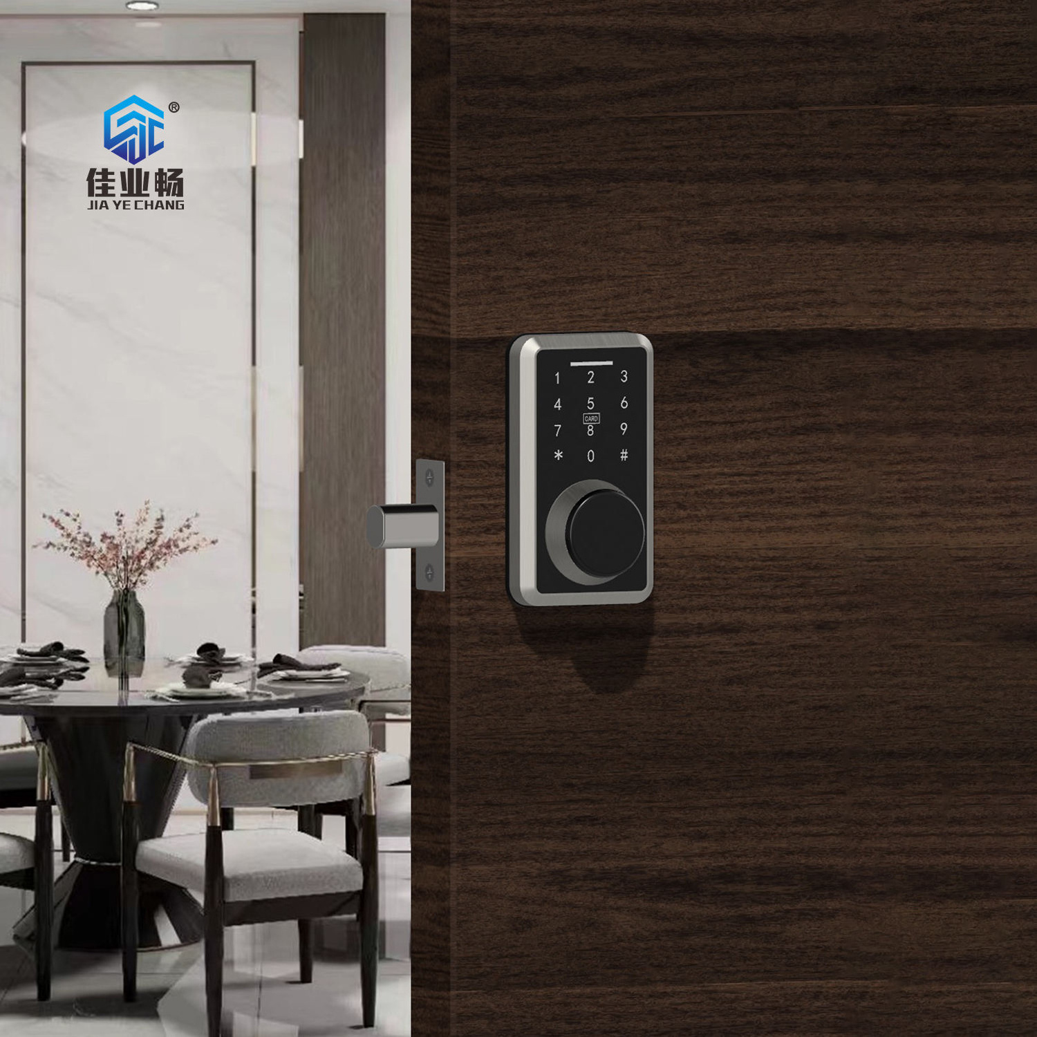 Electronic smart digital deadbolt mortise door lock with password app for gate bedroom hotel home entry door