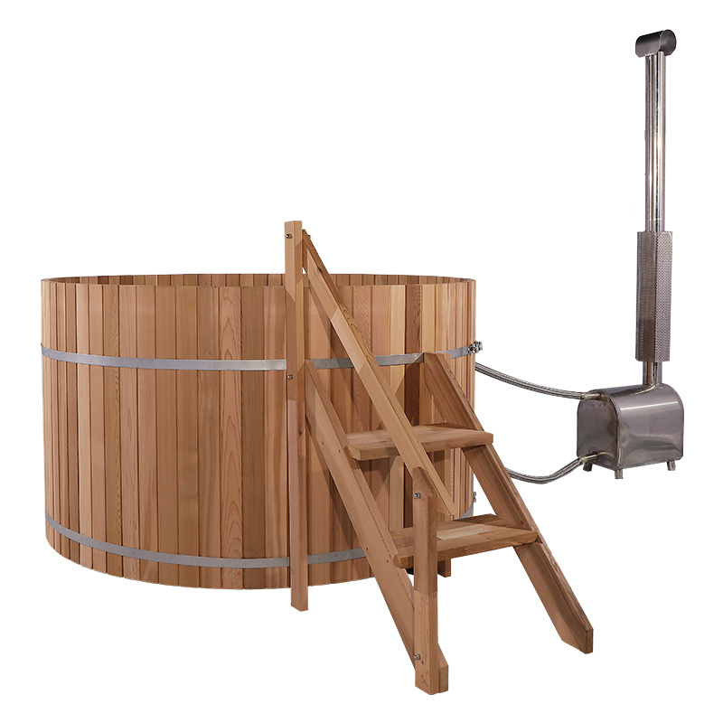 Unique High Quality External Wood Fired Stove Used In Wooden Hot Tub