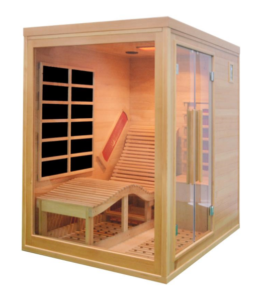 New Design Corner High Tech Health Infrared Sauna Red Light With Lounge Chair