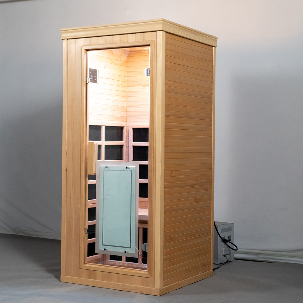 Smartmak Home Indoor 1 Person High Tech Health Infrared Sauna Low Emf Infrared Sauna Room