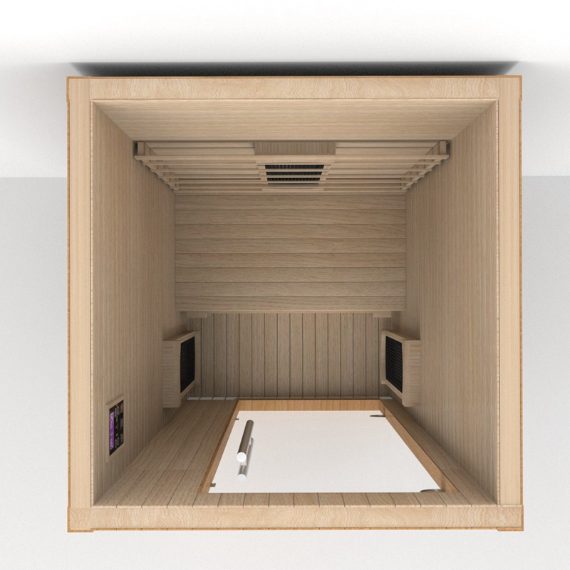 Smartmak Indoor Sauna Room 1-2 Person Infared Sauna With Red Light Capsule